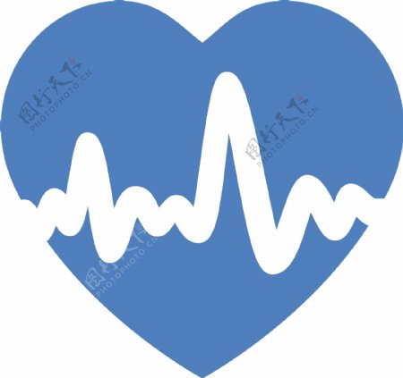 心脏EKG简单图标