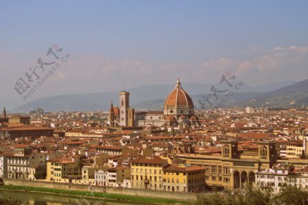 意大利佛罗伦萨城区俯瞰图片