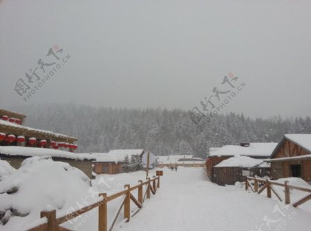 雪乡山景图片