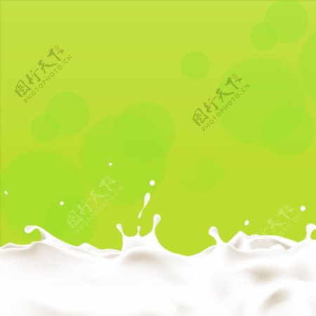 绿色牛奶主图背景