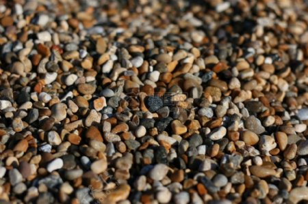 在海滩上的鹅卵石