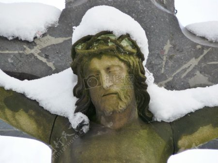 冰雪中的耶稣