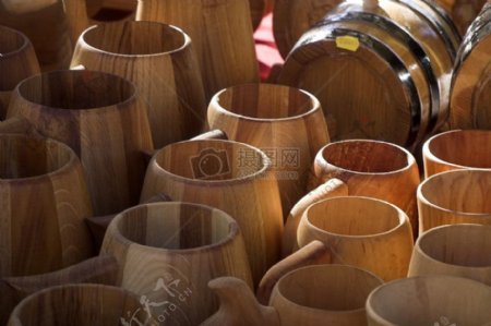 匈牙利的木制水杯