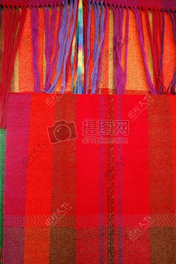彩色针织围巾