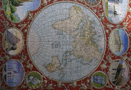 世界地图的拼图