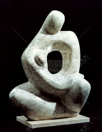 抽象的大理石雕塑