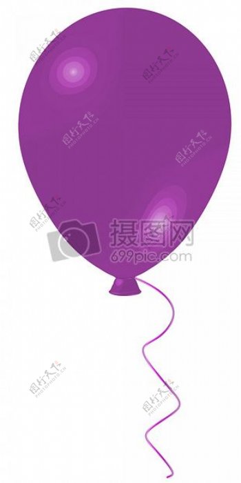 紫色的唯美气球