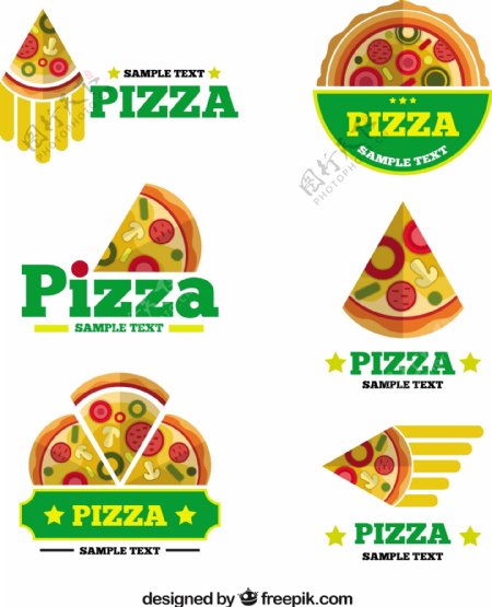 平板设计中的比萨标志