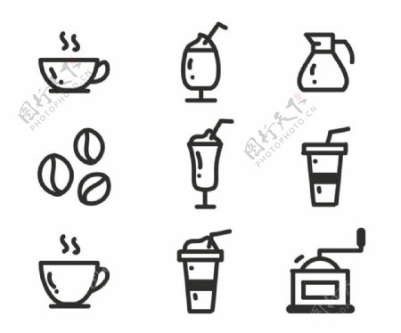 咖啡图标Sketch素材