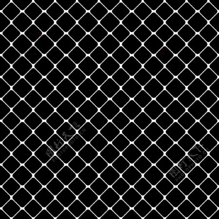 无缝抽象黑白方格图案矢量背景设计从对角线圆角平方