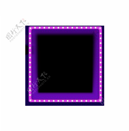 紫色线条边框元素