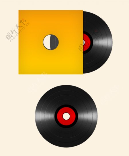 音乐视频唱片光盘图标icon素材