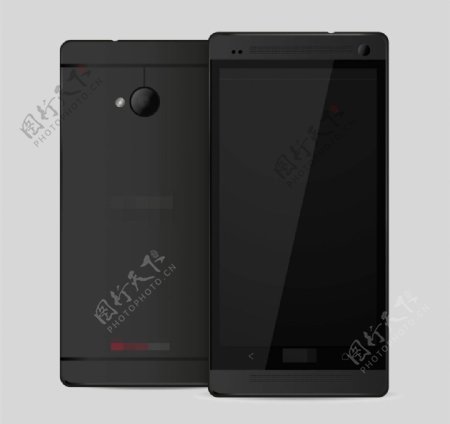 HTC黑色手机模型sketch素材