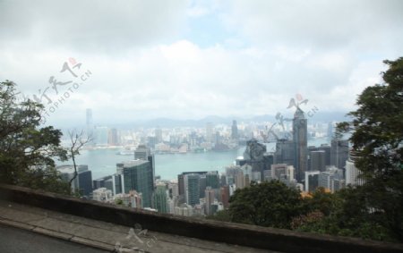 香港高楼鸟瞰