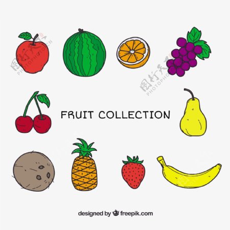 品种繁多的水果