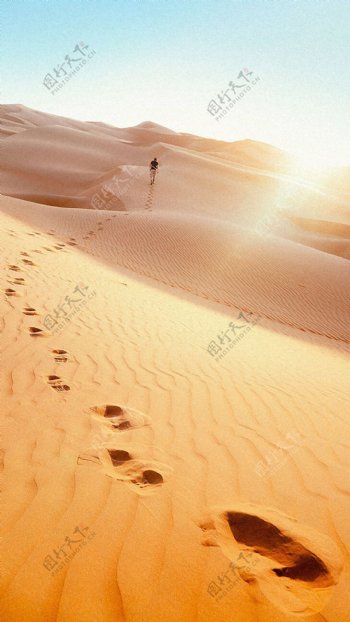 美丽的沙漠H5背景素材