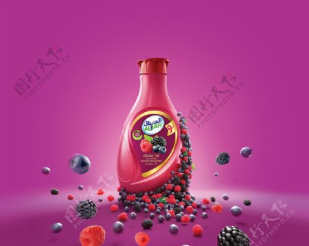 夏季果汁饮品广告素材