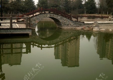 园林小桥流水摄影