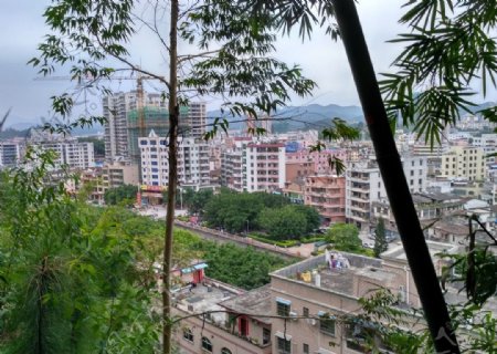 俯视城市风景