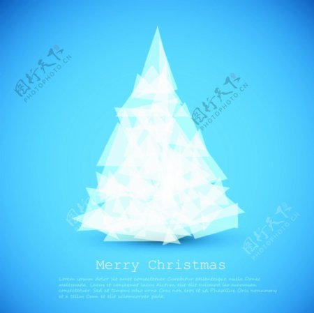抽象三角圣诞树