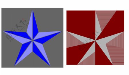 五角星导航星免抠png透明图层素材