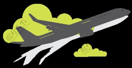 旅行保险飞机图形免抠png透明图层素材