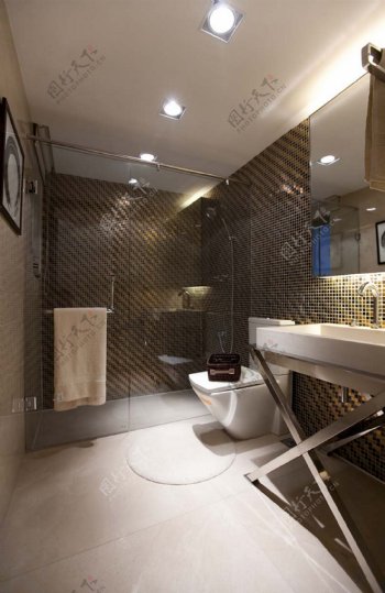 简约风室内设计浴室淋浴房效果图
