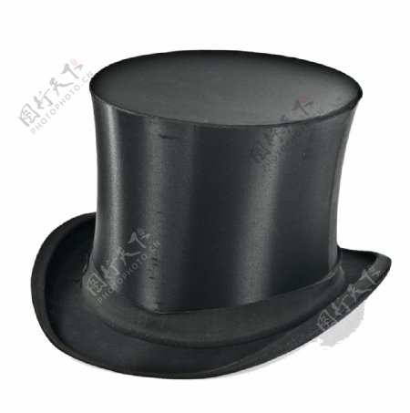 黑色高顶帽子免抠png透明图层素材