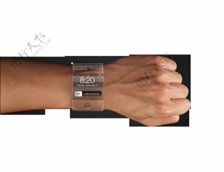 手戴手表免抠png透明图层素材