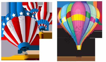 气球卡通画免抠png透明图层素材