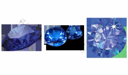 蓝宝石免抠png透明图层素材