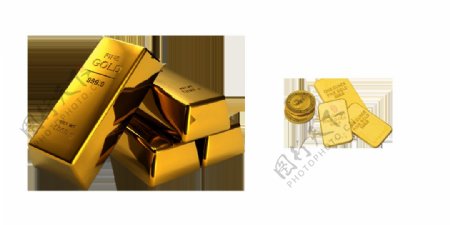 黄金砖免抠png透明图层素材