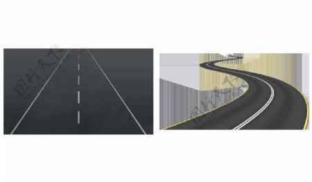 公路图片免抠png透明图层素材