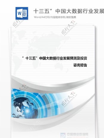 市场供需分析十三五中国大数据行业发展预测及投资战略报告目录