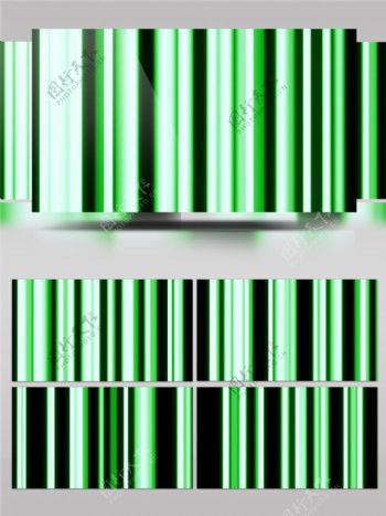 绿色光束帘幕飘动视频素材