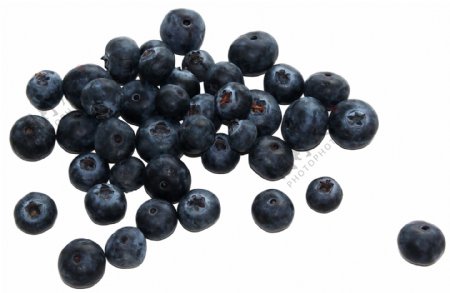 一堆黑色的蓝莓免抠psd透明素材