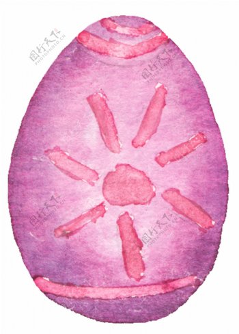 粉色太阳蛋卡通透明素材