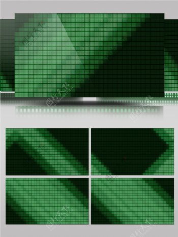 绿色块状电子屏视频素材