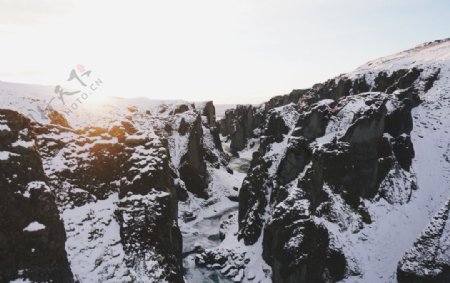 冬日里的大山美景