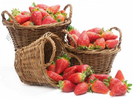 成筐的草莓