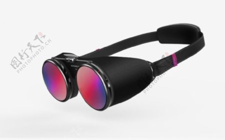 紫黑色眼镜产品设计