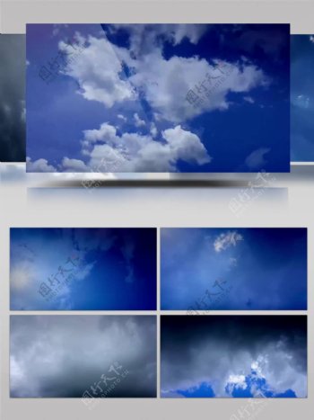 4K超清超长各种天空云朵实拍视频素材