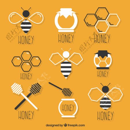 蜜蜂元素图标