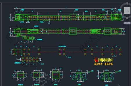 板输送机总图CAD机械图纸