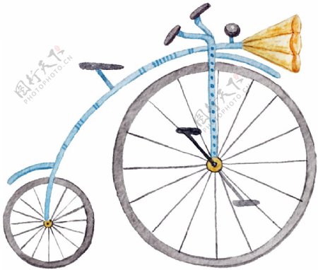 自行车简约装饰素材