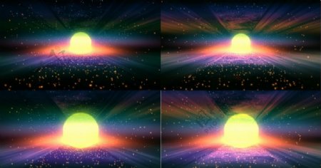 4K超清粒子太阳动态视频