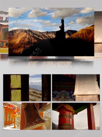 西藏布达拉宫寺庙细节高清实拍