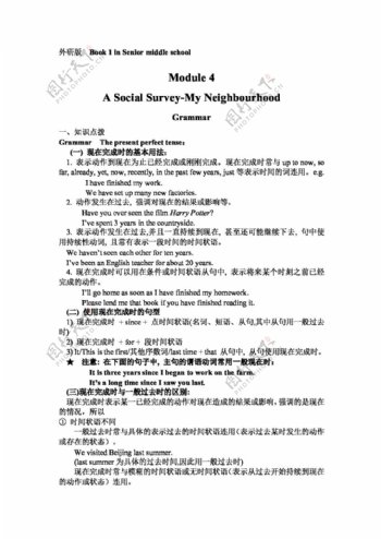 英语外研版Module4ASocialSurveygrammar同步学案