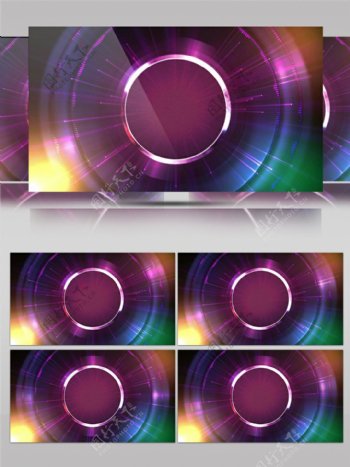 圆圈光圈彩色常用高清视频素材