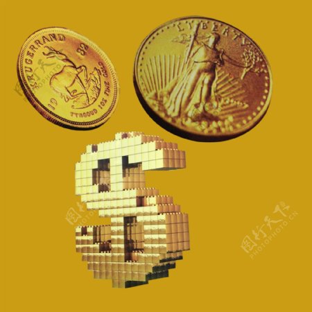 金币钱标志硬币女神硬币